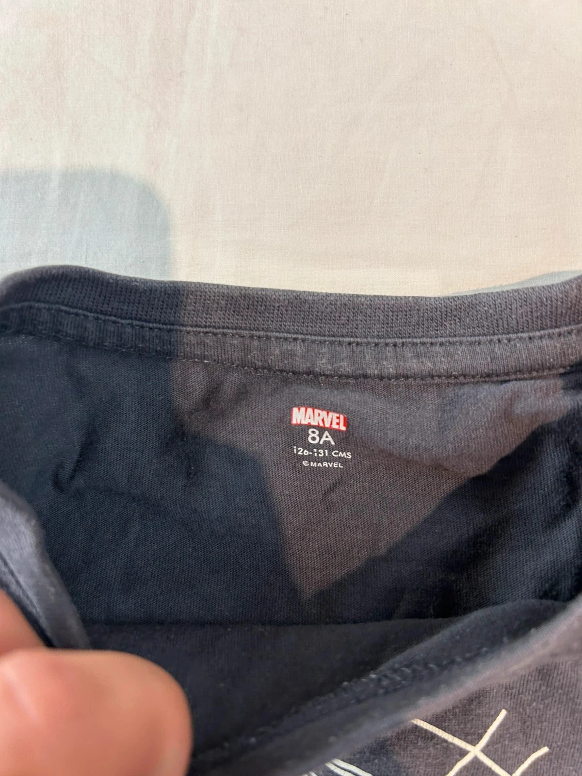 Grijze Spiderman Marvel hoodie blouse maat 8 jaar – photo 5
